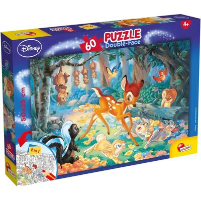 Lisciani Bambi Puzzle Double-Face Plus 60 - Puzzle Lisciani Bambi Puzzle Double-Face Plus 60 - Puzzle