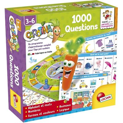 Liscianigiochi Jeu Éducatif Bébé Carotina 1000 Questions - Jeu Éducatif - Publicité Liscianigiochi Jeu Éducatif Bébé Carotina 1000 Questions - Jeu Éducatif - Publicité