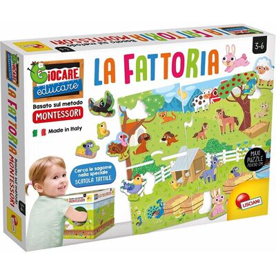 Lisciani Montessori Maxi La Mia Fattoria - Tapintható farmállatok kirakó Lisciani Montessori Maxi La Mia Fattoria - Tapintható farmállatok kirakó