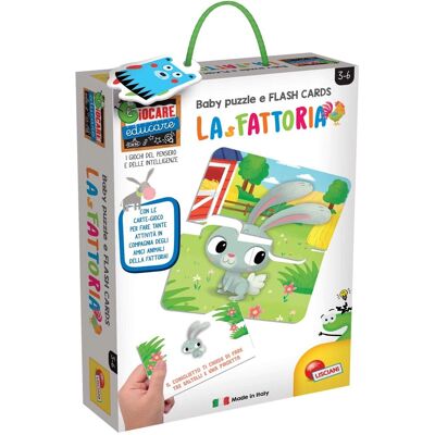 Lisciani Baby Puzzle + Flash Cards La Fattoria - Juego Educativo Lisciani Baby Puzzle + Flash Cards La Fattoria - Juego Educativo