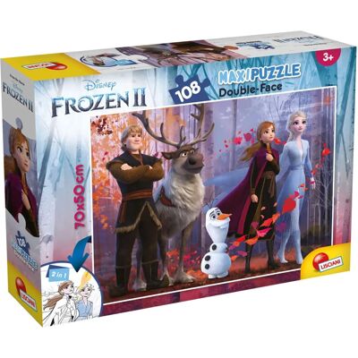 Lisciani - Puzzle doppelseitig Supermaxi 108 Frozen 2 Lisciani - Puzzle doppelseitig Supermaxi 108 Frozen 2