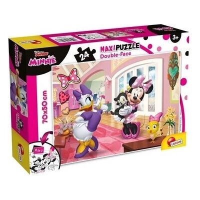 Lisciani Minnie Puzzle - Doppeltes Puzzle für Kinder - 24 Stück Lisciani Minnie Puzzle - Doppeltes Puzzle für Kinder - 24 Stück