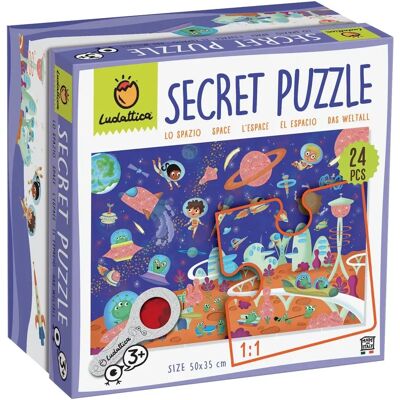 Ludattica Secret L'Espace Puzzle 2 Pièces - Puzzle - Publicité Ludattica Secret L'Espace Puzzle 2 Pièces - Puzzle - Publicité