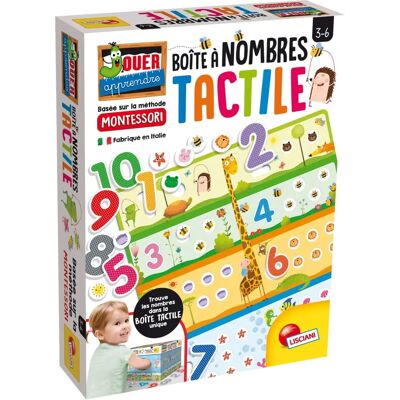 Jeu de la Boîte a nombres - LISCIANI - Puzzle tactile Montessori Jeu de la Boîte a nombres - LISCIANI - Puzzle tactile Montessori