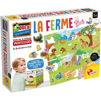 Lisciani Giochi Montessori Maxi La Ferme - Dès 3 ans - Publicité Lisciani Giochi Montessori Maxi La Ferme - Dès 3 ans - Publicité