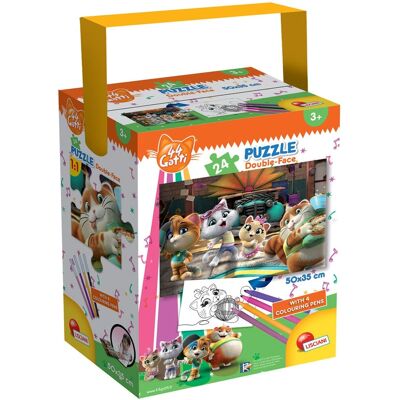 Lisciani Giochi - 44 Cats Recto/Verso 24 - Puzzle - Publicité Lisciani Giochi - 44 Cats Recto/Verso 24 - Puzzle - Publicité