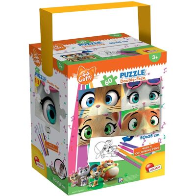 Lisciani Giochi - 44 Gatti Eyes Cats - 60 pcs - Puzzle - Publicité Lisciani Giochi - 44 Gatti Eyes Cats - 60 pcs - Puzzle - Publicité