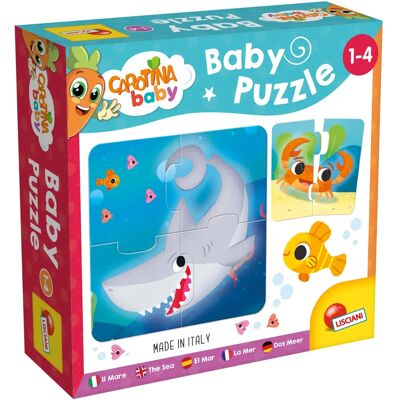 Lisciani Carotina Baby Puzzle - Meeresbewohner 4-tlg Lisciani Carotina Baby Puzzle - Meeresbewohner 4-tlg