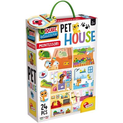 LiscianiGiochi Pet House Montessori 80120 - Maison pour animaux - Publicité LiscianiGiochi Pet House Montessori 80120 - Maison pour animaux - Publicité
