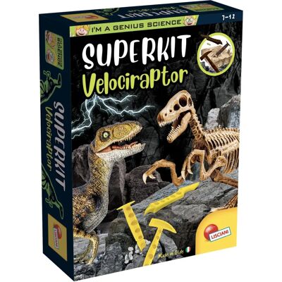 LiscianiGiochi Je suis un Génie Kit Velociraptor - Kit Éducatif LiscianiGiochi Je suis un Génie Kit Velociraptor - Kit Éducatif