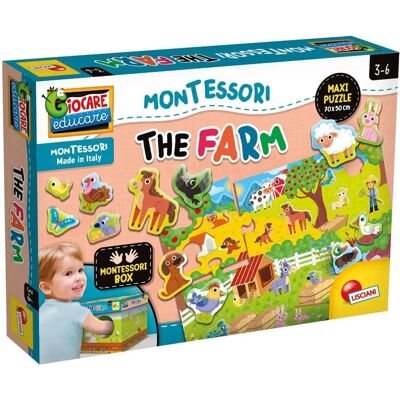 LiscianiGiochi Montessori Maxi La Ferme - Jeu éducatif de puzzle pour enfants LiscianiGiochi Montessori Maxi La Ferme - Jeu éducatif de puzzle pour enfants