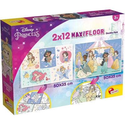 Lindt Liscianigiochi Disney Princess Puzzle - Doppeltes Gesicht Maxi Boden 2x12 Teile Lindt Liscianigiochi Disney Princess Puzzle - Doppeltes Gesicht Maxi Boden 2x12 Teile