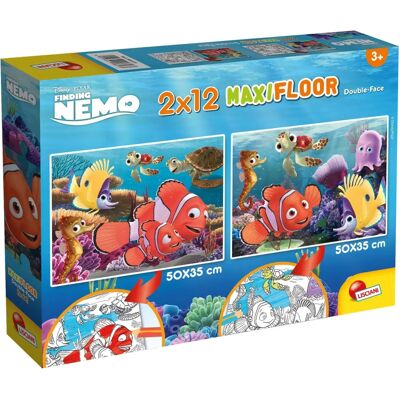 Lindt Liscianigiochi Disney Nemo Puzzle Doppel Seite Maxi Boden 2x12 Teile - Puzzle Lindt Liscianigiochi Disney Nemo Puzzle Doppel Seite Maxi Boden 2x12 Teile - Puzzle