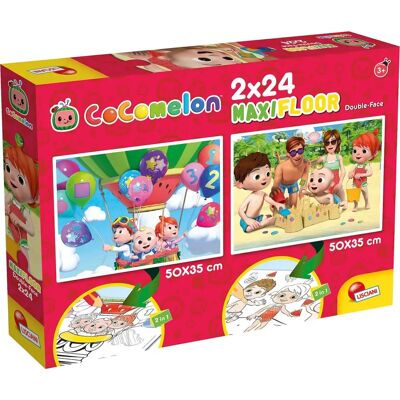 Cocomelon Doppelbild Puzzle - 48 Teile für zwei Szenen Cocomelon Doppelbild Puzzle - 48 Teile für zwei Szenen