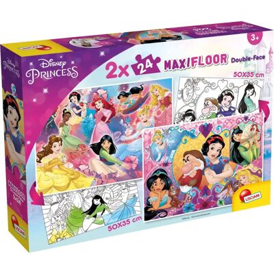 Lisciani Prinzessinnen Bodenpuzzle - Doppelseitig 48 Teile Lisciani Prinzessinnen Bodenpuzzle - Doppelseitig 48 Teile