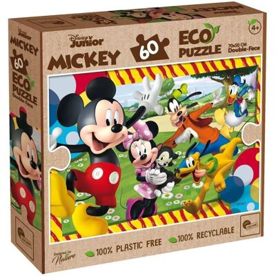 Lisciani Eco Disney Mickey Maxi 2i1 24 Brikker - Puzzle Lisciani Eco Disney Mickey Maxi 2i1 24 Brikker - Puzzle