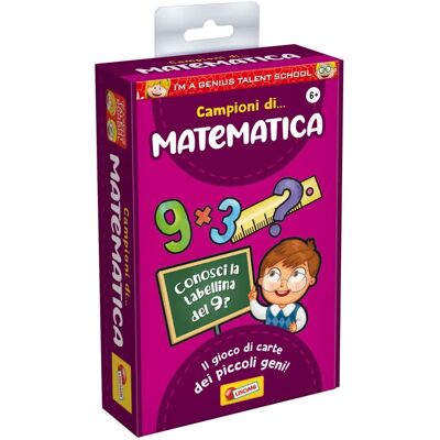 Lisciani Genius Campione Di Matematica 92284 - Educational Card Game Lisciani Genius Campione Di Matematica 92284 - Educational Card Game
