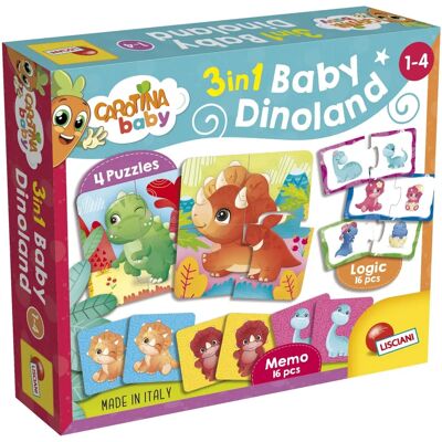 Just Entertainment B.V. Carotina Baby Baby 3 in 1 Dino's - Lernspielzeug Just Entertainment B.V. Carotina Baby Baby 3 in 1 Dino's - Lernspielzeug