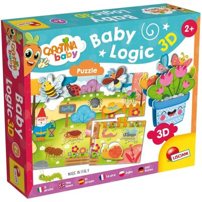 Liscianigiochi Carotina Baby Logic 3D Puzzle - Edukacyjna Zabawka dla Dzieci Liscianigiochi Carotina Baby Logic 3D Puzzle - Edukacyjna Zabawka dla Dzieci