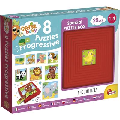 Lisciani Giochi Puzzles progressifs - Carotina Baby - Animaux - avec support auto-correctif - Publicité Lisciani Giochi Puzzles progressifs - Carotina Baby - Animaux - avec support auto-correctif - Publicité