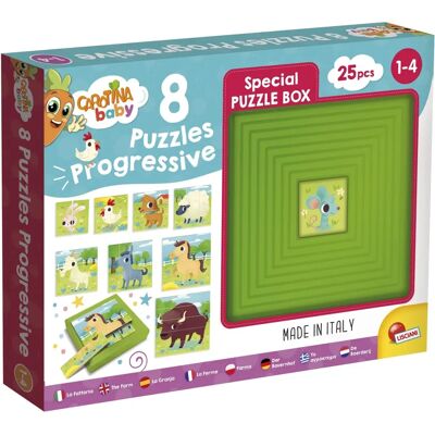 Liscianigiochi Carotina Baby 8 Puzzles Bauernhof - Puzzle Liscianigiochi Carotina Baby 8 Puzzles Bauernhof - Puzzle