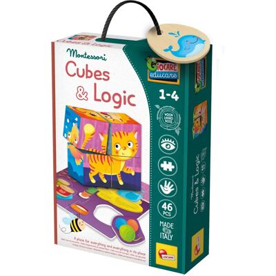 Lisciani Montessori Wood Cubes And Logic 2 In 1 - Jouet éducatif Lisciani Montessori Wood Cubes And Logic 2 In 1 - Jouet éducatif
