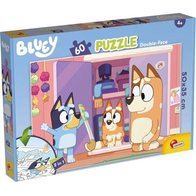 Puzzle au sol double face Bluey Lisciani - 60 pièces pour enfants Puzzle au sol double face Bluey Lisciani - 60 pièces pour enfants