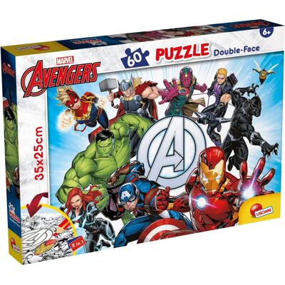 Lisciani Avengers Puzzle - Doppelwandig, 60 Teile, Ab 6 Jahre Lisciani Avengers Puzzle - Doppelwandig, 60 Teile, Ab 6 Jahre