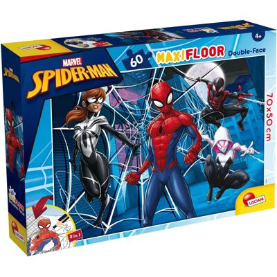 Lisciani Spider-Man Puzzle - 60 große Teile, doppelseitig, Kinder Lisciani Spider-Man Puzzle - 60 große Teile, doppelseitig, Kinder