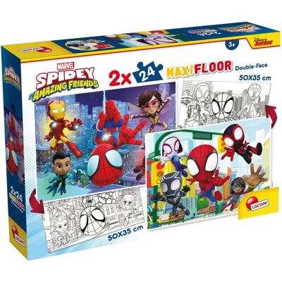 Puzzle Marvel Lisciani - 2x24 Pièces Maxi Spidey Puzzle Marvel Lisciani - 2x24 Pièces Maxi Spidey