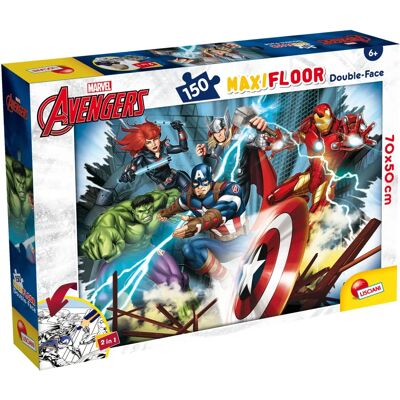 Lisciani 100392 Marvel Avengers Puzzle - 150 Stück, Doppelbild, Farbe & Schwarzweiß Lisciani 100392 Marvel Avengers Puzzle - 150 Stück, Doppelbild, Farbe & Schwarzweiß