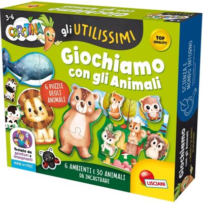 Lisciani - Juego Educativo de Animales - 6 Rompecabezas Lisciani - Juego Educativo de Animales - 6 Rompecabezas