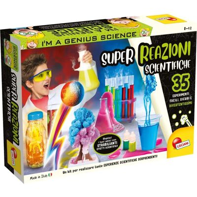 Lindt - Liscianigiochi Sono un Genio Super Reazioni Gioco Scientifico per Bambini 8-12 Lindt - Liscianigiochi Sono un Genio Super Reazioni Gioco Scientifico per Bambini 8-12