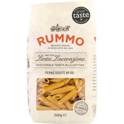 Rummo Penne Rigate No66 - Pasta, Italienische Qualität Rummo Penne Rigate No66 - Pasta, Italienische Qualität