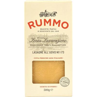 Rummo Lasagne All'uovo - Lasagnes - Pâtes aux œufs - Publicité Rummo Lasagne All'uovo - Lasagnes - Pâtes aux œufs - Publicité