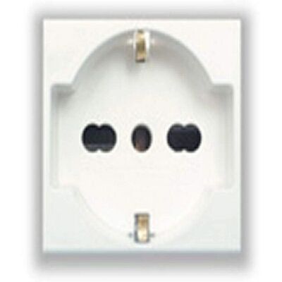 AVE - Presa Schuko universale - 10/16A - Serie Banquise 45 AVE - Presa Schuko universale - 10/16A - Serie Banquise 45