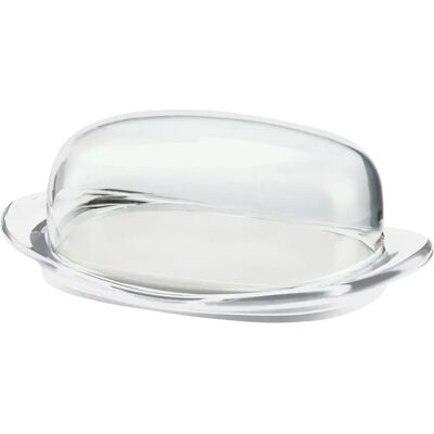 Guzzini Butter Dish - Transparent, 20x12.3x7.5 cm - Butter Dish Guzzini Butter Dish - Transparent, 20x12.3x7.5 cm - Butter Dish