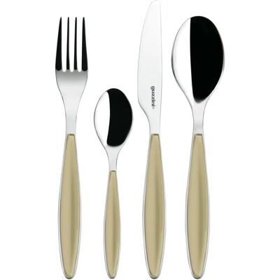 Guzzini Feeling Ensemble de Couverts 24 Pièces Sable - Cuisine Guzzini Feeling Ensemble de Couverts 24 Pièces Sable - Cuisine
