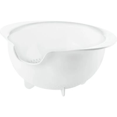 Guzzini Kitchen Active Design, Colador Universel, Blanc - 29,5 x 25,5 x h12,5 cm Guzzini Kitchen Active Design, Colador Universel, Blanc - 29,5 x 25,5 x h12,5 cm