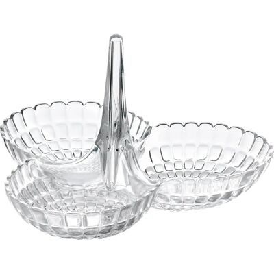Guzzini Tiffany Assiette de service - Élégante, Empilable, 25x23.5 cm Guzzini Tiffany Assiette de service - Élégante, Empilable, 25x23.5 cm