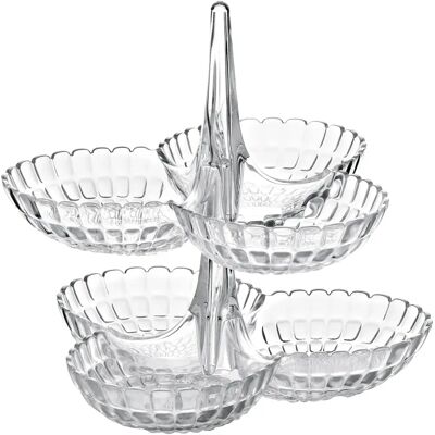 Ensemble d'apéritifs Guzzini Tiffany - Set avec bols empilables Ensemble d'apéritifs Guzzini Tiffany - Set avec bols empilables