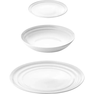 Fratelli Guzzini - 29970011 - Porzellanweiß - 6 pc - Plates Fratelli Guzzini - 29970011 - Porzellanweiß - 6 pc - Plates
