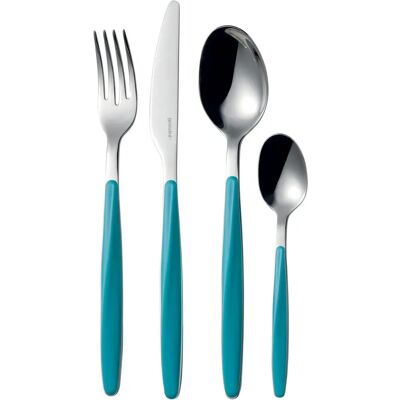 Guzzini My Fusion - Set de 24 Couverts Bleus Guzzini My Fusion - Set de 24 Couverts Bleus