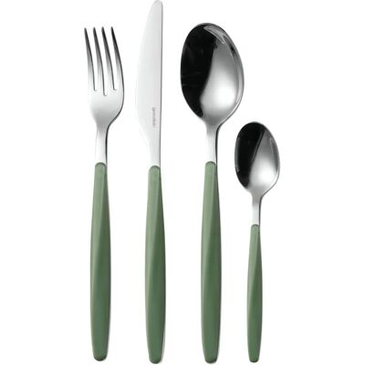 Guzzini My Fusion Set de Couverts 24 pièces - Olive Guzzini My Fusion Set de Couverts 24 pièces - Olive