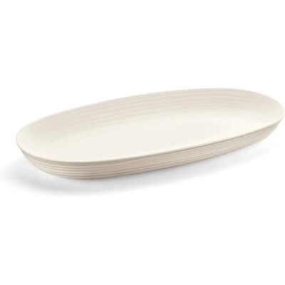 Guzzini Tierra Servierplatte - Umweltfreundliches Plastik, Weiß, 41x23cm Guzzini Tierra Servierplatte - Umweltfreundliches Plastik, Weiß, 41x23cm