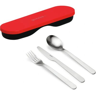 Ensemble de couverts Guzzini Store&Go - 3 pièces, Rouge Ensemble de couverts Guzzini Store&Go - 3 pièces, Rouge
