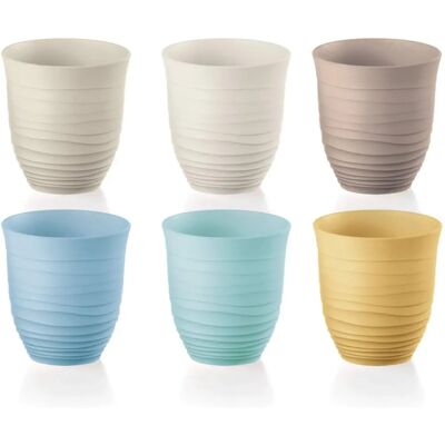Guzzini Tierra Ensemble de 6 Mugs Écologiques et Colorés Lavables en Lave-Vaisselle - Publicité Guzzini Tierra Ensemble de 6 Mugs Écologiques et Colorés Lavables en Lave-Vaisselle - Publicité