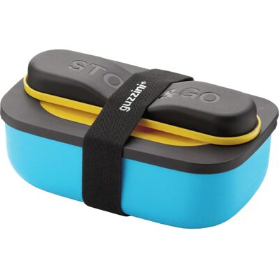 Guzzini Store&Go Lunchbox-Set - 0.9L, Mehrfarbig, Italienisches Design Guzzini Store&Go Lunchbox-Set - 0.9L, Mehrfarbig, Italienisches Design