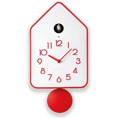 Guzzini Cuckoo Clock QQ (16860) - white/red Guzzini Cuckoo Clock QQ (16860) - white/red