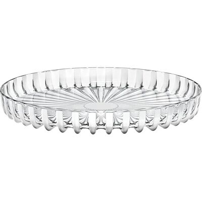 Guzzini - Dolcevita Tablett - 31cm Biologisch Abbaubar Transparent Guzzini - Dolcevita Tablett - 31cm Biologisch Abbaubar Transparent